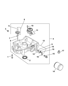 Kohler Sv725-3020 Oil Pan And Lubrication Diagram and Parts List for Z-FORCE54 (17BF3AGX-17BF3AGX010)(2012) Cub Cadet Lawn Tractor